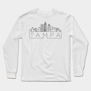 Tampa Minimal Skyline Long Sleeve T-Shirt